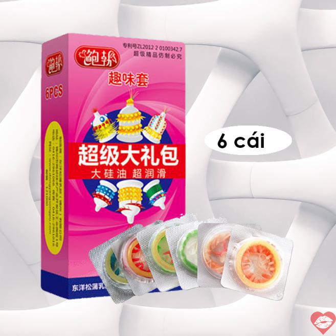  Kho sỉ Bao cao su Runbo - Gân gai lớn - Hộp 6 cái  loại tốt 
