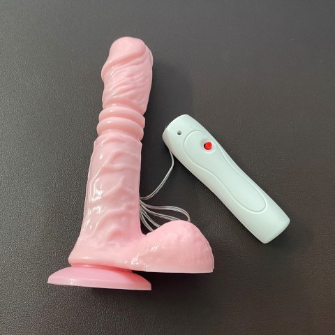 Dương vật giả có đế King Size rung thụt